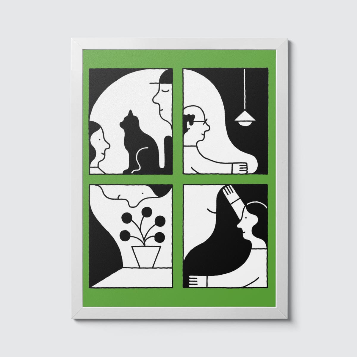 Room Fifty 12 x 16 (30 x 40cm) / Framed Prints white Gino Bud Hoiting | Family