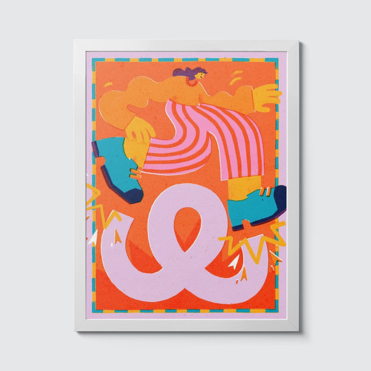 Room Fifty 12 x 16 (30 x 40cm) / Framed Prints white Michelle Wagenaar - The Loop