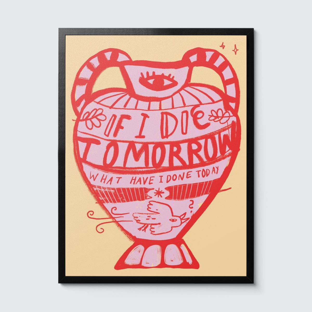 Room Fifty 18 x 24 (45 x 60cm) / Framed Prints black Anna Kiosse Tomorrow