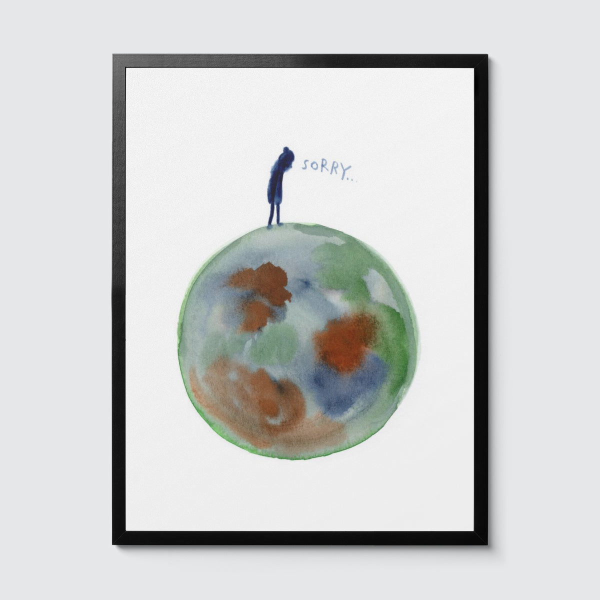 Room Fifty 18 x 24 (45 x 60cm) / Framed Prints black Claudie de Cleen - Sorry