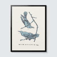 Room Fifty 18 x 24 (45 x 60cm) / Framed Prints black Joost Stokhof | Love Birds