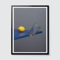 Room Fifty 18 x 24 (45 x 60cm) / Framed Prints black Krista van der Niet Lemon and Glass