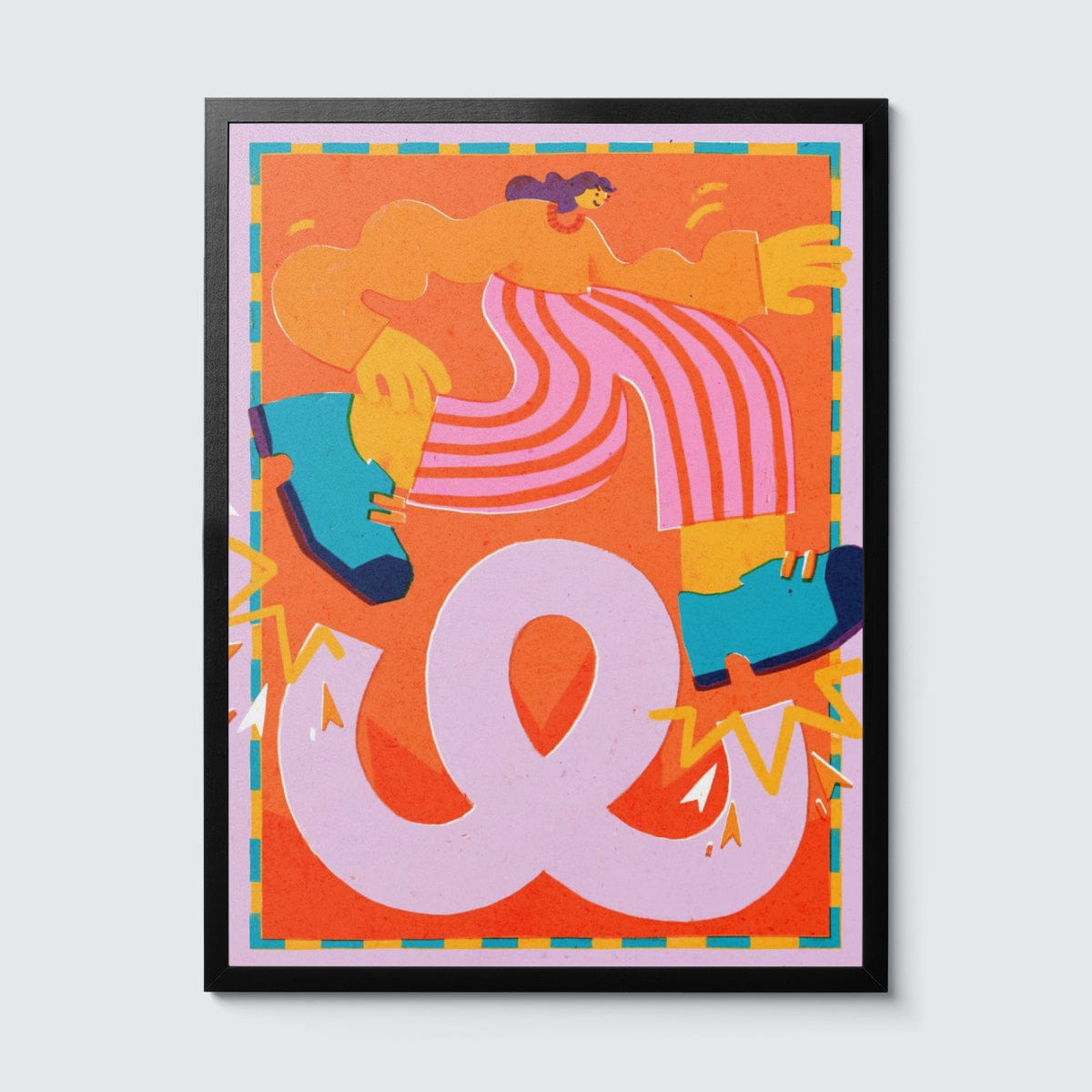 Room Fifty 18 x 24 (45 x 60cm) / Framed Prints black Michelle Wagenaar - The Loop