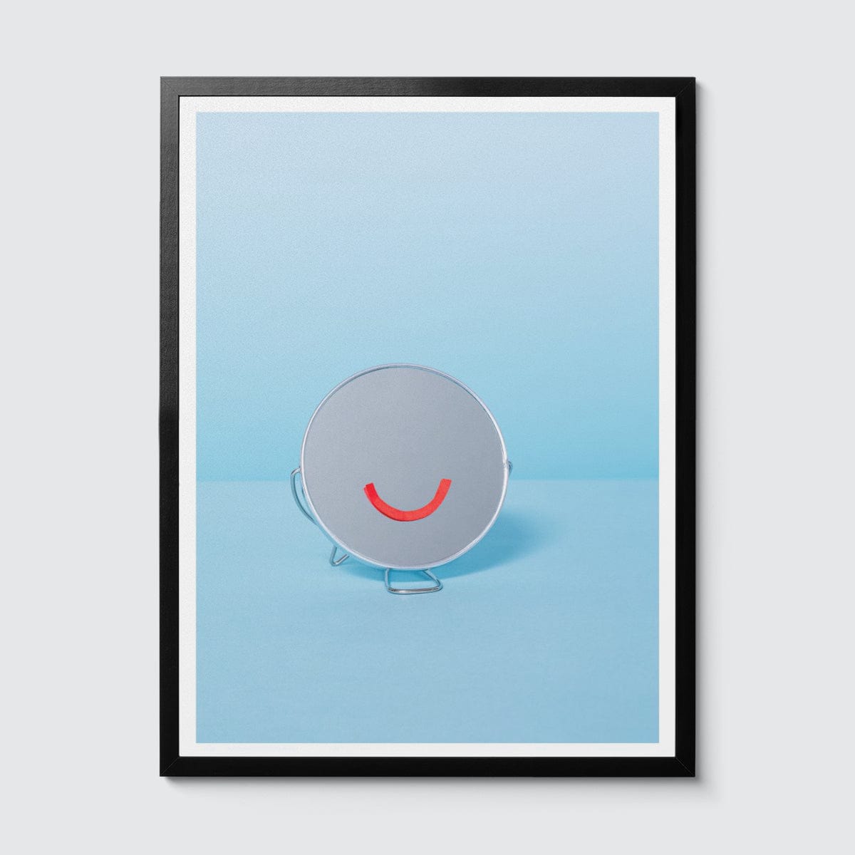 Room Fifty 18 x 24 (45 x 60cm) / Framed Prints black Monique Broring - Be Happy (omlaut)