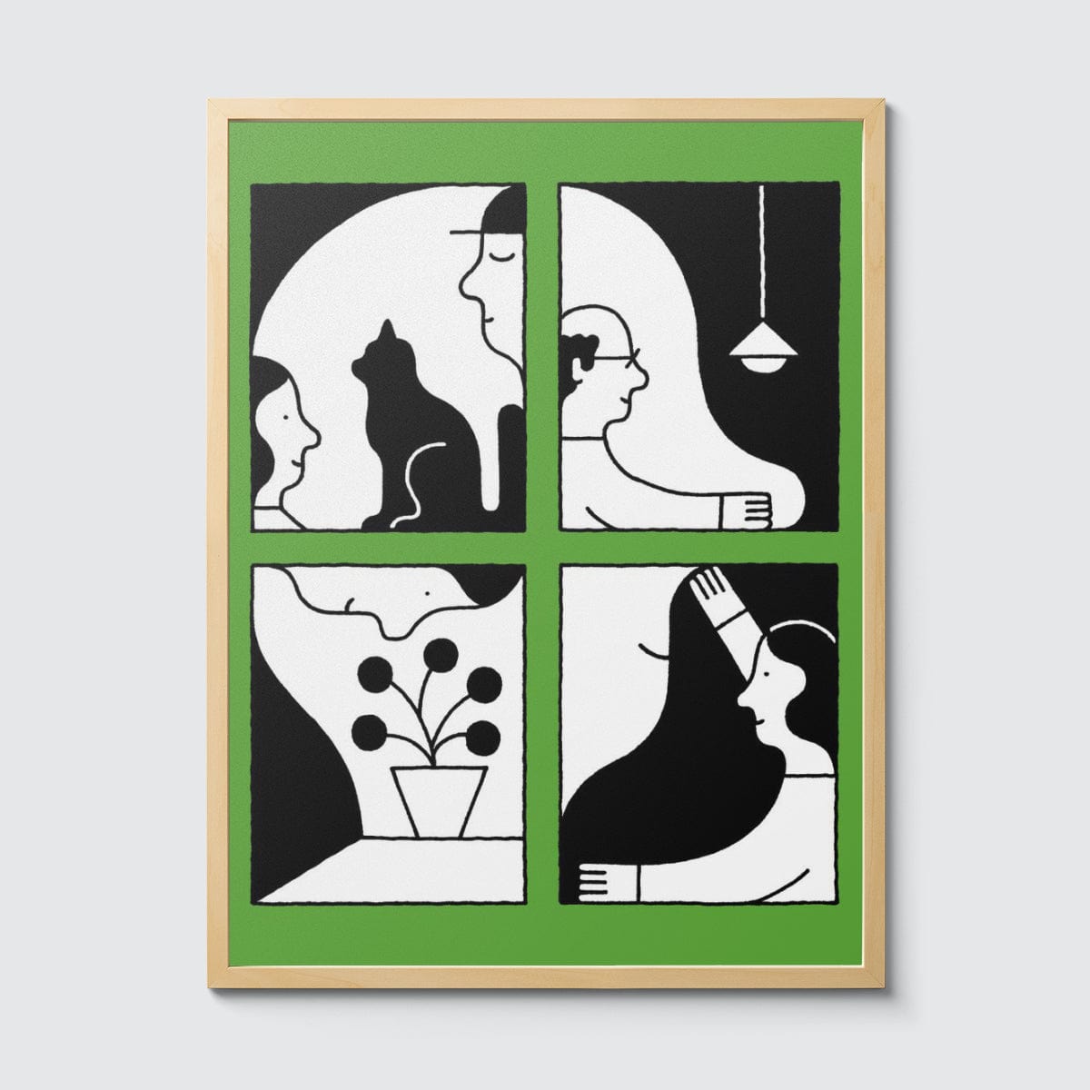 Room Fifty 18 x 24 (45 x 60cm) / Framed Prints natural Gino Bud Hoiting - Family