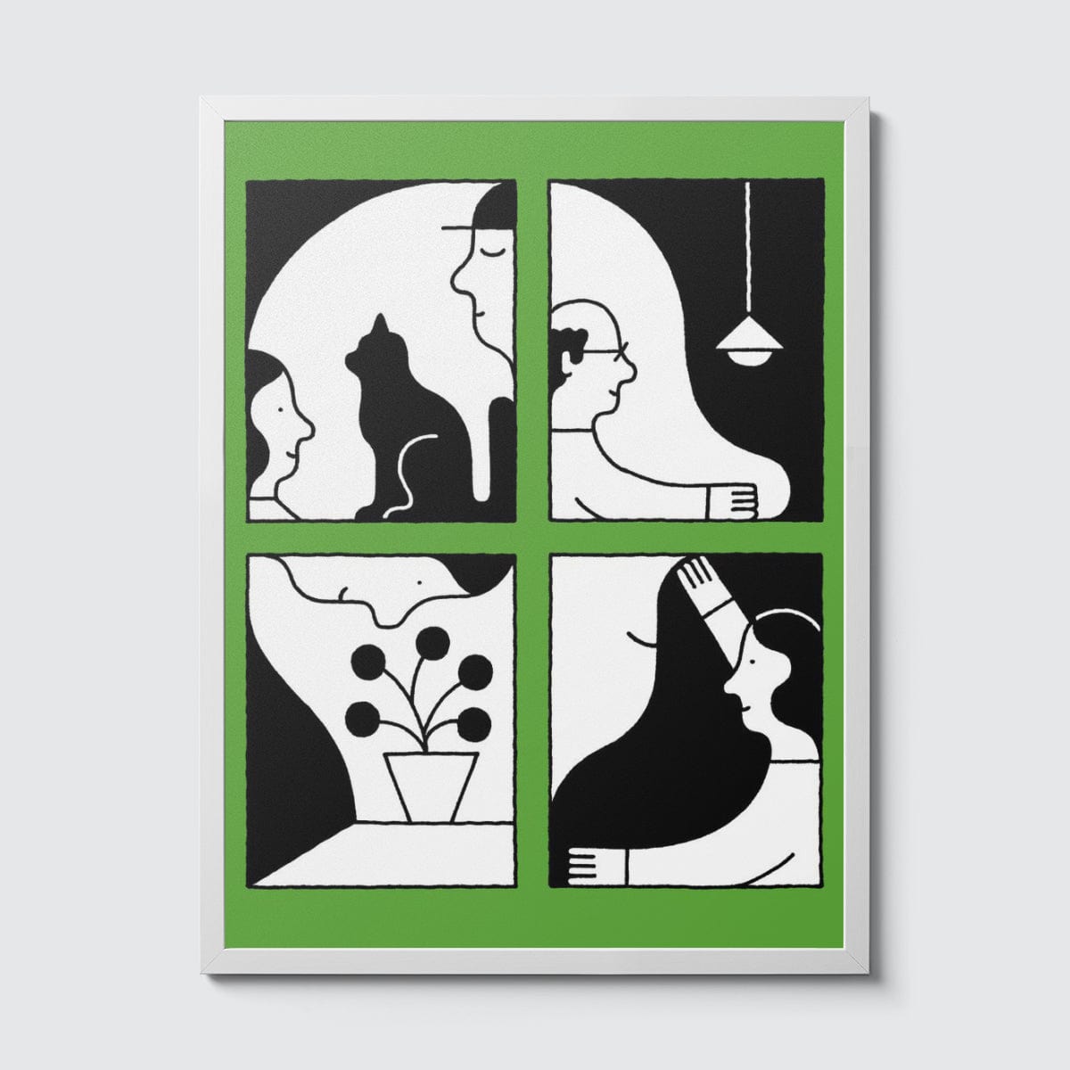 Room Fifty 18 x 24 (45 x 60cm) / Framed Prints white Gino Bud Hoiting | Family