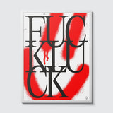 Room Fifty 18 x 24 (45 x 60cm) / Framed Prints white Jaap Biemans - Fuck Luck