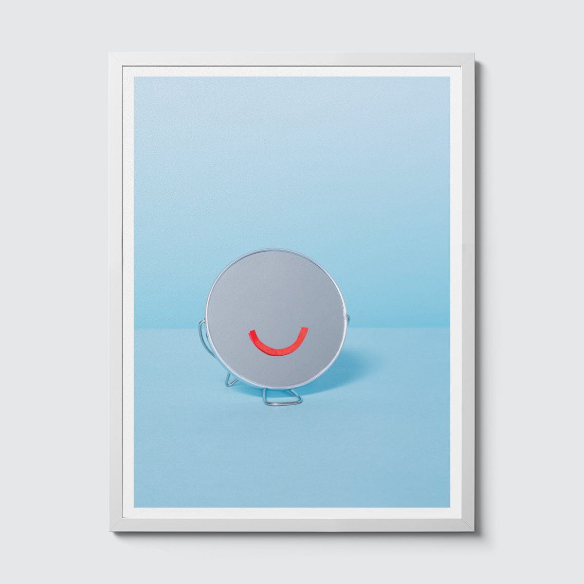 Room Fifty 18 x 24 (45 x 60cm) / Framed Prints white Monique Broring - Be Happy (omlaut)