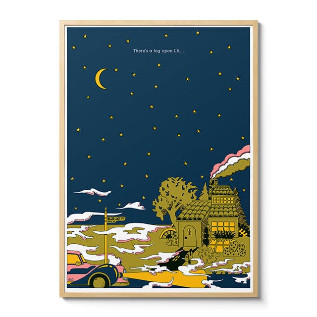 Room Fifty 23.4 x 33.1 (A1) (59.4 x 84.1cm) / Framed Prints Natural A Fog Upon L.A. | Clay Hickson