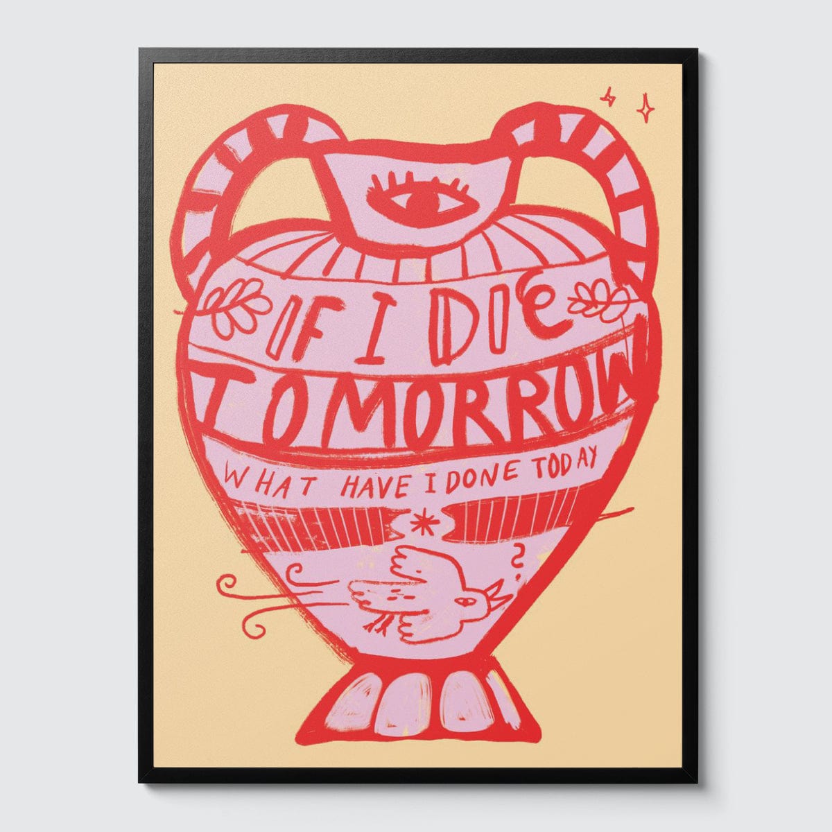 Room Fifty 24 x 32 (60 x 80cm) / Framed Prints black Anna Kiosse Tomorrow