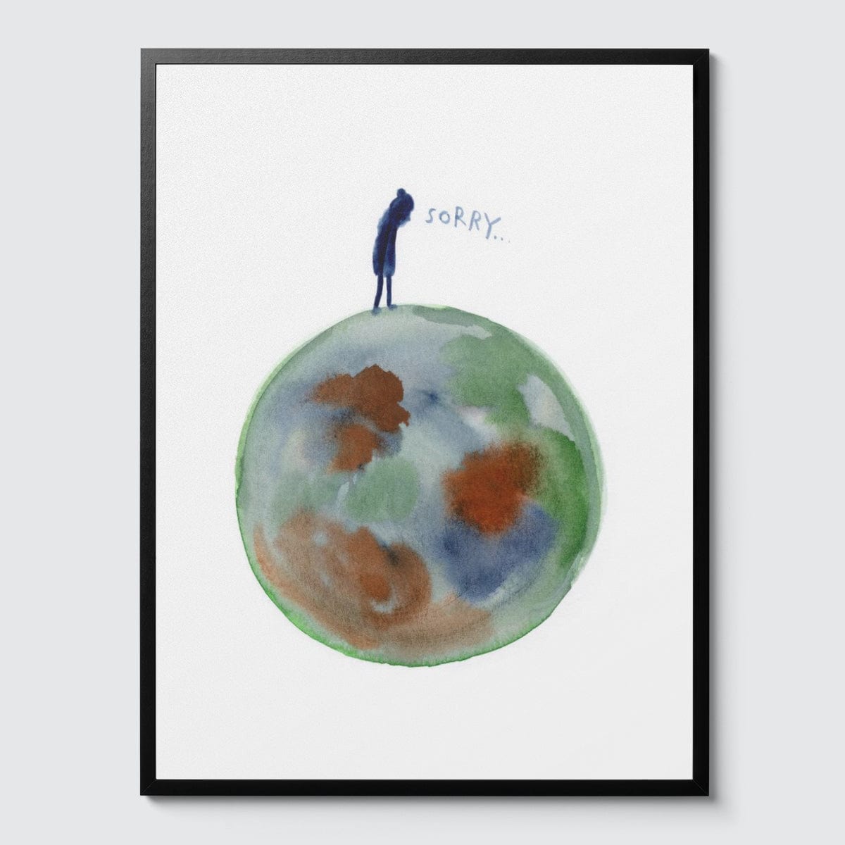 Room Fifty 24 x 32 (60 x 80cm) / Framed Prints black Claudie de Cleen - Sorry