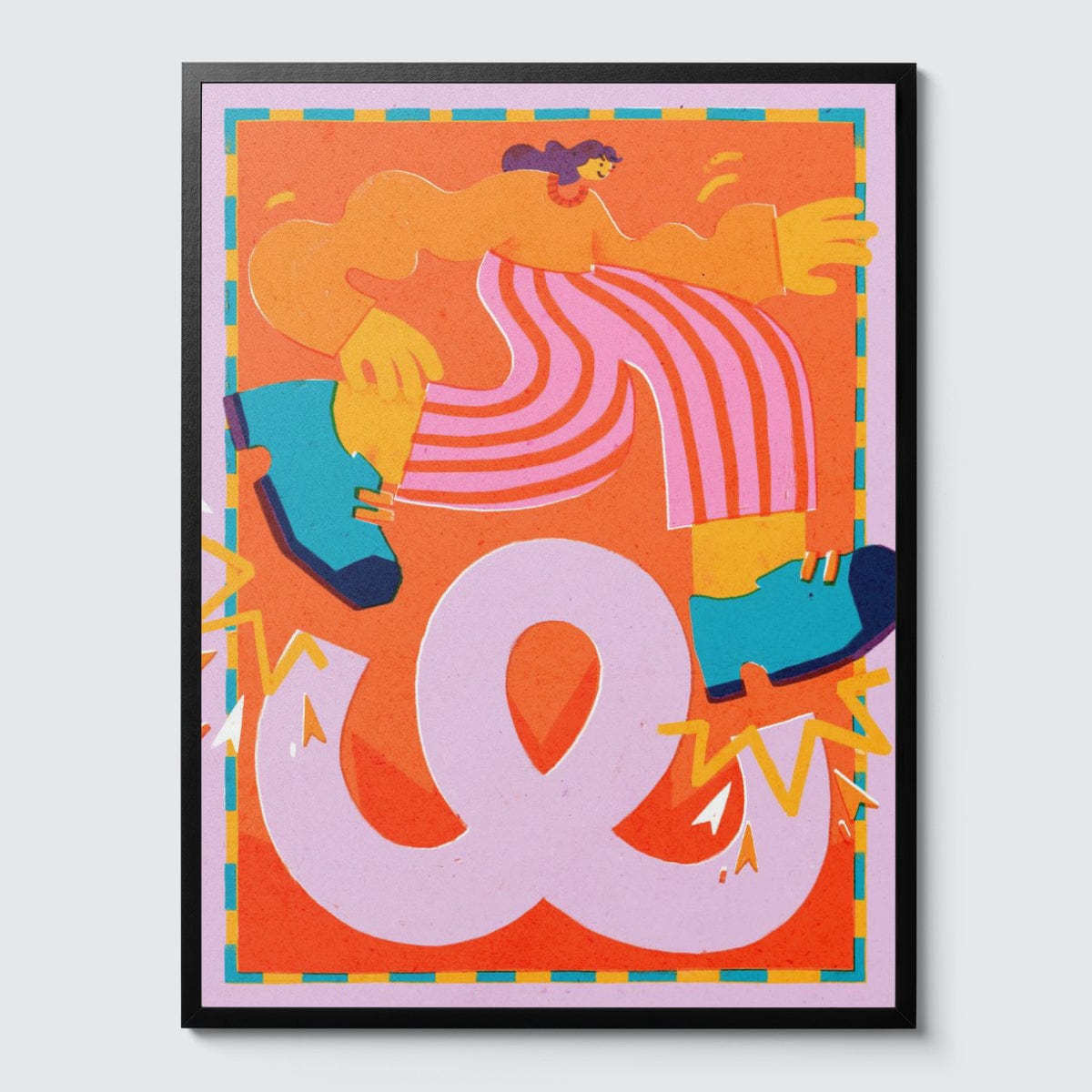 Room Fifty 24 x 32 (60 x 80cm) / Framed Prints black Michelle Wagenaar - The Loop