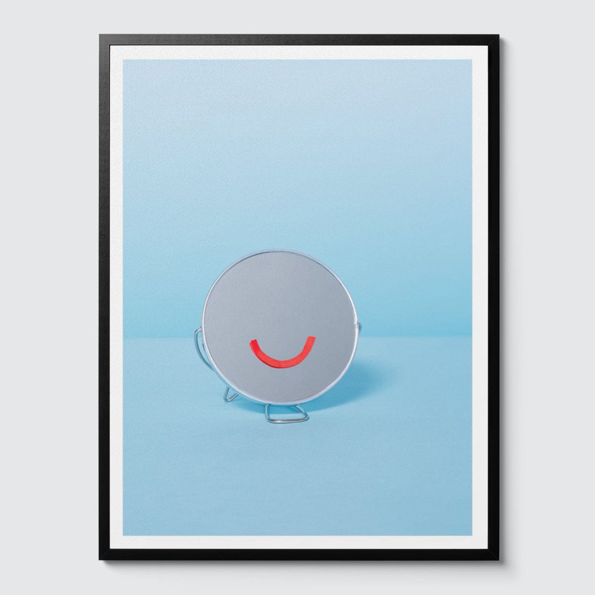 Room Fifty 24 x 32 (60 x 80cm) / Framed Prints black Monique Broring - Be Happy (omlaut)