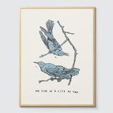Room Fifty 24 x 32 (60 x 80cm) / Framed Prints natural Joost Stokhof | Love Birds