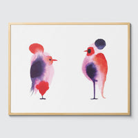 Room Fifty 24 x 32 (60 x 80cm) / Framed Prints natural Paul Faassen - Indigo Reds