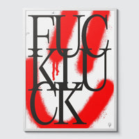 Room Fifty 24 x 32 (60 x 80cm) / Framed Prints white Jaap Biemans - Fuck Luck