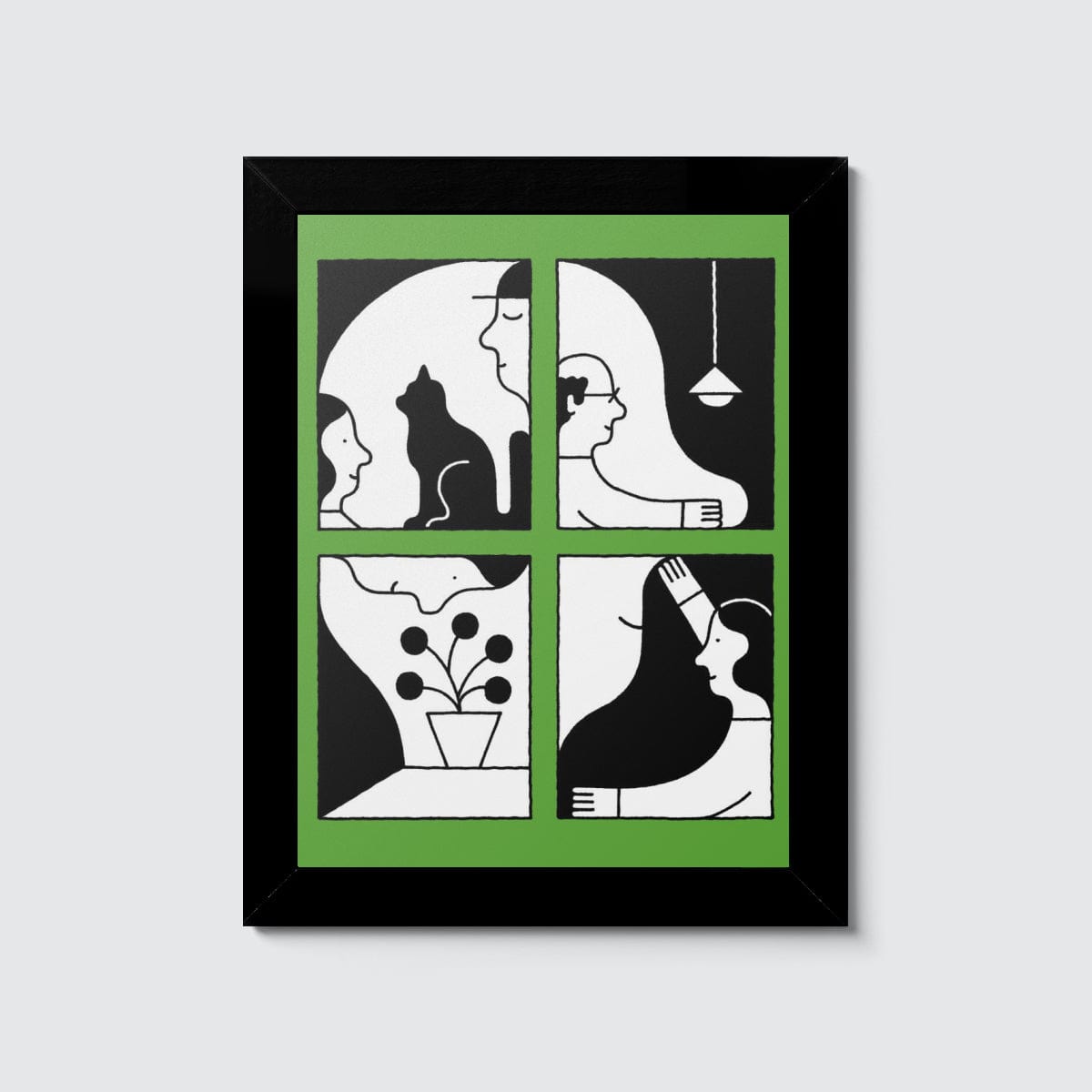 Room Fifty 6 x 8 (15 x 20cm) / Framed Prints black Gino Bud Hoiting | Family