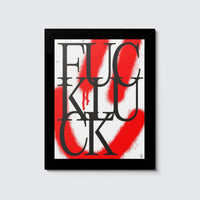 Room Fifty 6 x 8 (15 x 20cm) / Framed Prints black Jaap Biemans - Fuck Luck