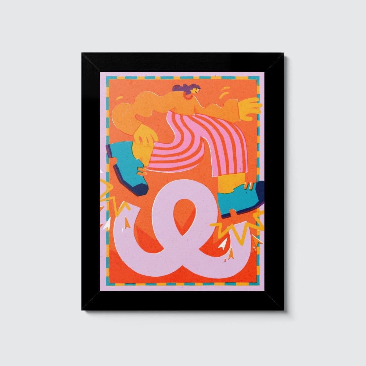 Room Fifty 6 x 8 (15 x 20cm) / Framed Prints black Michelle Wagenaar - The Loop