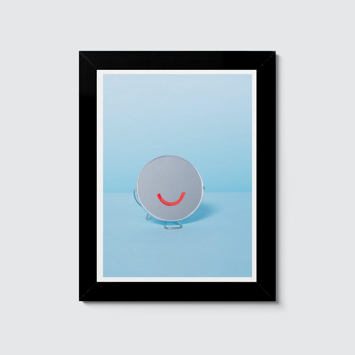Room Fifty 6 x 8 (15 x 20cm) / Framed Prints black Monique Broring - Be Happy (omlaut)