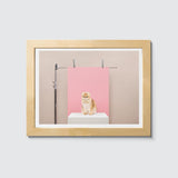 Room Fifty 6 x 8 (15 x 20cm) / Framed Prints natural Anne Claire de Breij - Pink Cat