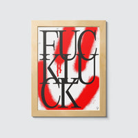 Room Fifty 6 x 8 (15 x 20cm) / Framed Prints natural Jaap Biemans - Fuck Luck