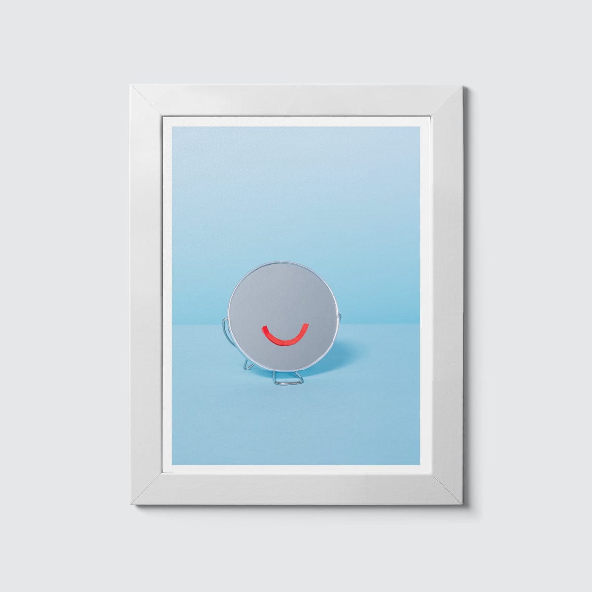Room Fifty 6 x 8 (15 x 20cm) / Framed Prints white Monique Broring - Be Happy (omlaut)
