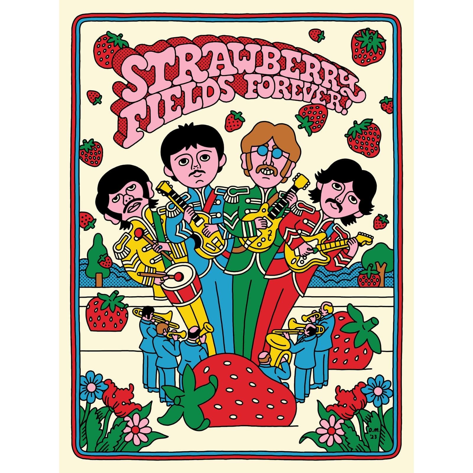Room Fifty 18 x 24 (45 x 60cm) / Enhanced Matt Art Strawberry Fields Forever | Danny Miller