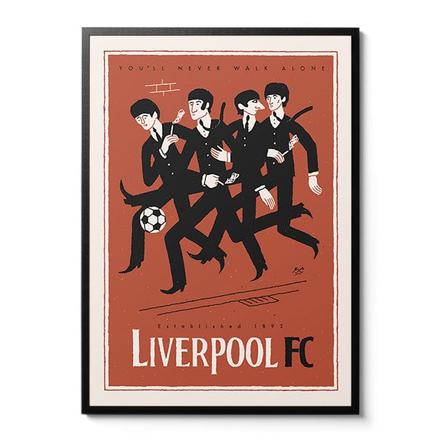 Room Fifty 23.4 x 33.1 (A1) (59.4 x 84.1cm) / Framed Prints Black Liverpudlians FC | Greg Clarke