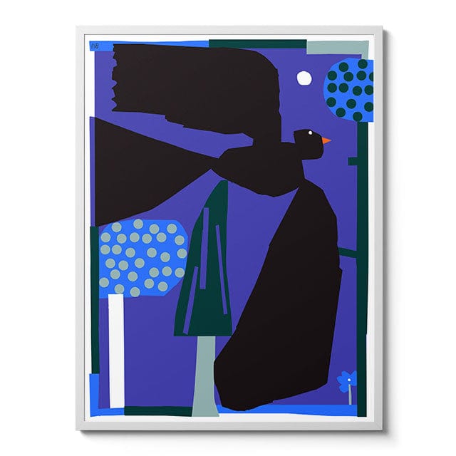 Room Fifty 24 x 32 (60 x 80cm) / Framed Prints White Blackbird | Nicolas Burrows