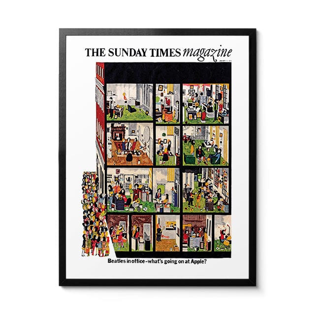 Room Fifty 18 x 24 (45 x 60cm) / Framed Prints Black Sunday Times Magazine January 1970 | Colin King