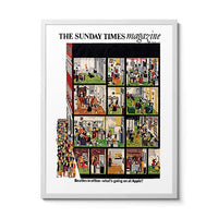 Room Fifty 18 x 24 (45 x 60cm) / Framed Prints White Sunday Times Magazine January 1970 | Colin King