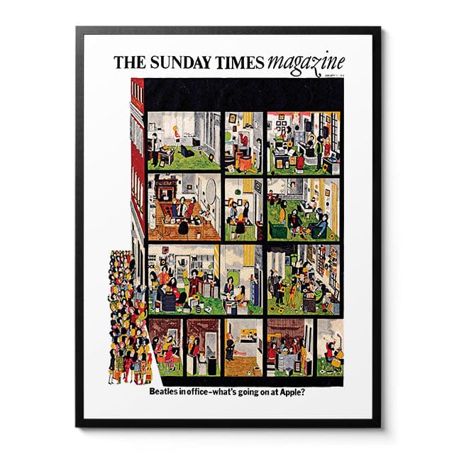 Room Fifty 24 x 32 (60 x 80cm) / Framed Prints Black Sunday Times Magazine January 1970 | Colin King