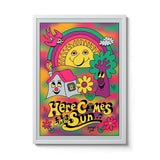 Room Fifty 16.5 x 23.4 (A2) (42 x 59.4cm) / Framed Prints White Here Comes The Sun | Jango Jim