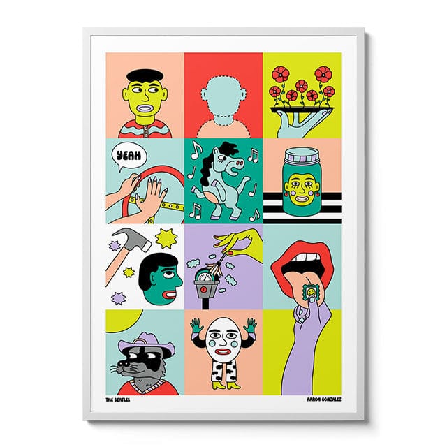 Room Fifty 23.4 x 33.1 (A1) (59.4 x 84.1cm) / Framed Prints White It's All Too Much | Aaron Gonzalez