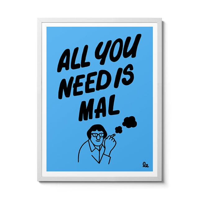 Room Fifty 18 x 24 (45 x 60cm) / Framed Prints White All You Need is Mal | Leon Edler