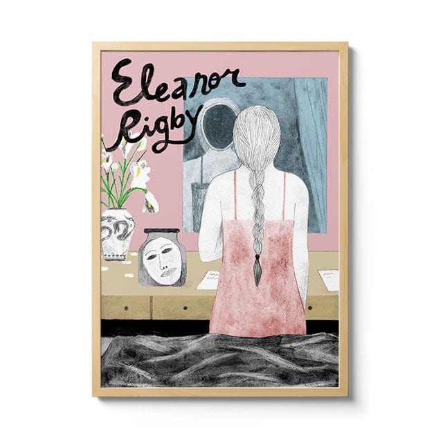 Room Fifty 16.5 x 23.4 (A2) (42 x 59.4cm) / Framed Prints Natural Eleanor Rigby | Cristóbal Schma (nomonki)