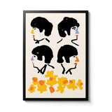 Room Fifty 16.5 x 23.4 (A2) (42 x 59.4cm) / Framed Prints Black George, John, Paul & Ringo | Lucy Jones