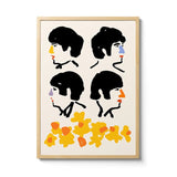 Room Fifty 16.5 x 23.4 (A2) (42 x 59.4cm) / Framed Prints Natural George, John, Paul & Ringo | Lucy Jones