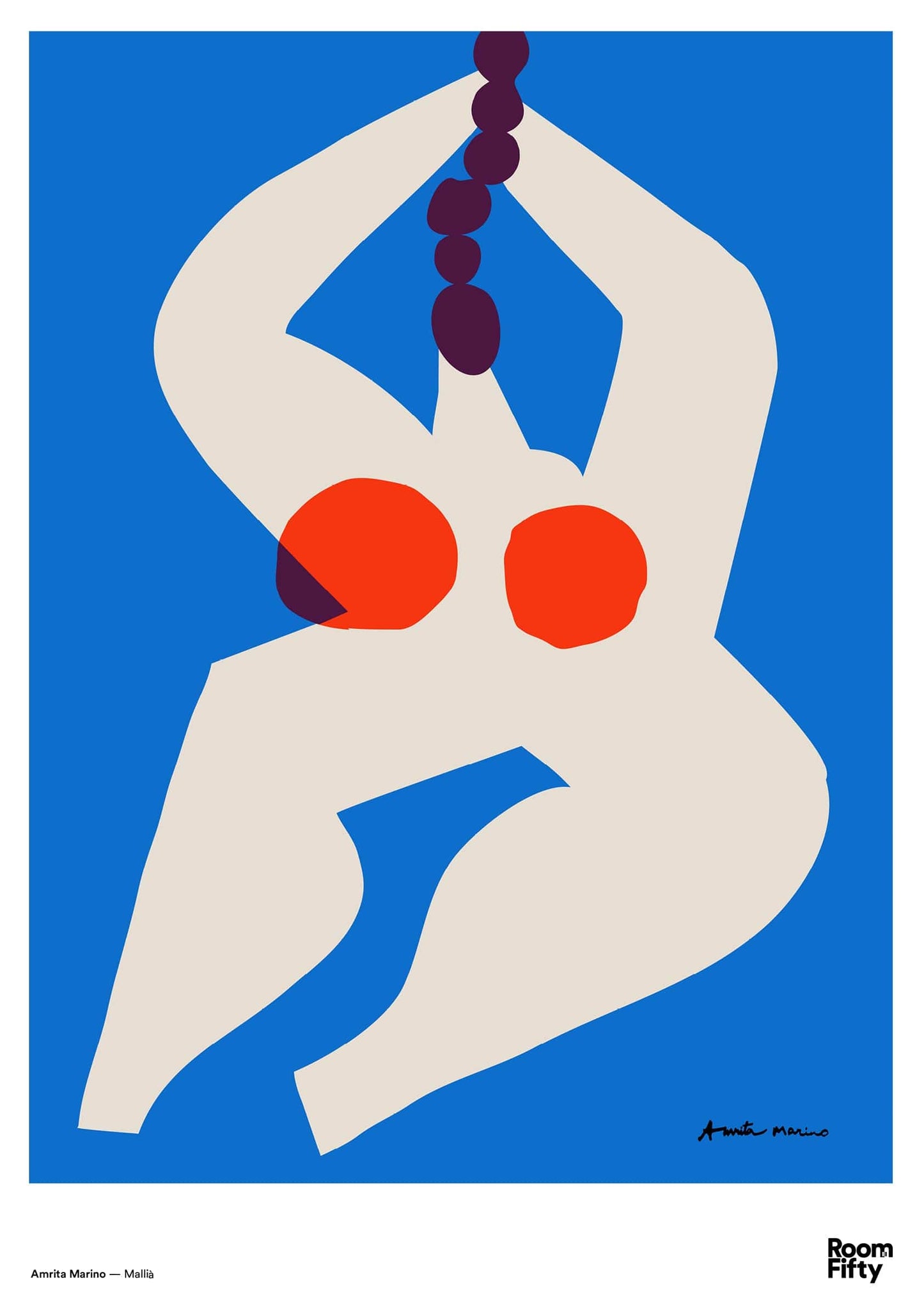 Captain Cyan Poster A2 (42x59.4cm) Amrita Marino | A Big Splash | Poster