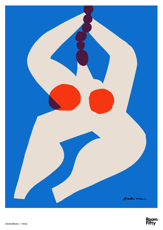 Captain Cyan Poster A2 (42x59.4cm) Amrita Marino | A Big Splash | Poster