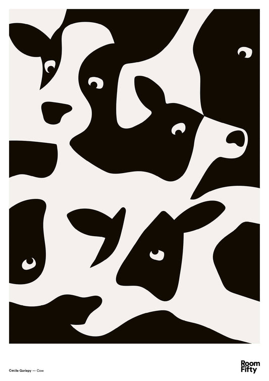 Captain Cyan Poster A2 (42x59.4cm) Cecile Gariepy | Cow | Poster