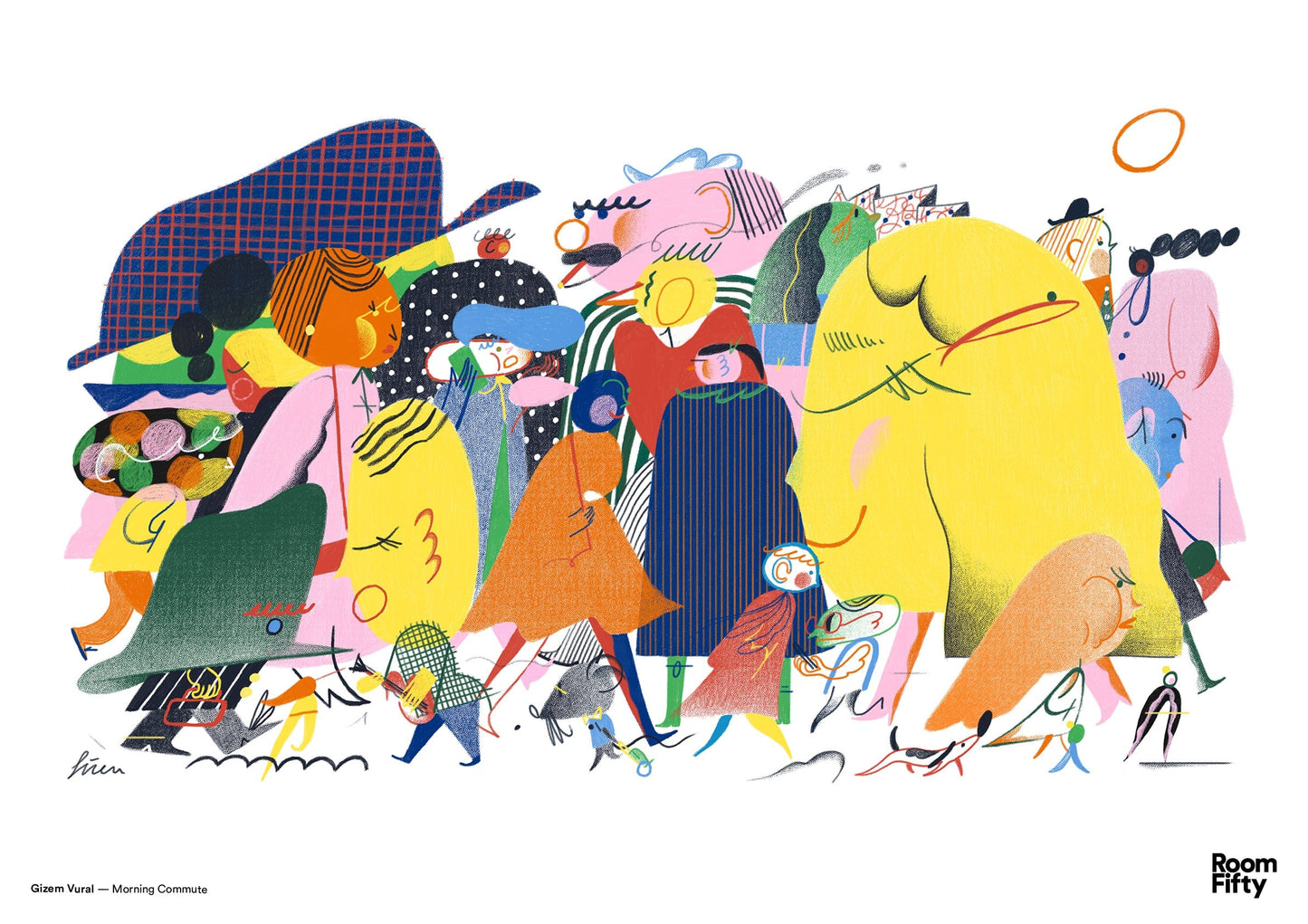 Captain Cyan Poster A2 (42x59.4cm) Gizem Vural | Morning Commute | Poster