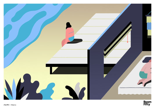 Captain Cyan Poster A2 (42x59.4cm) Jing Wei | Mallorca | Poster