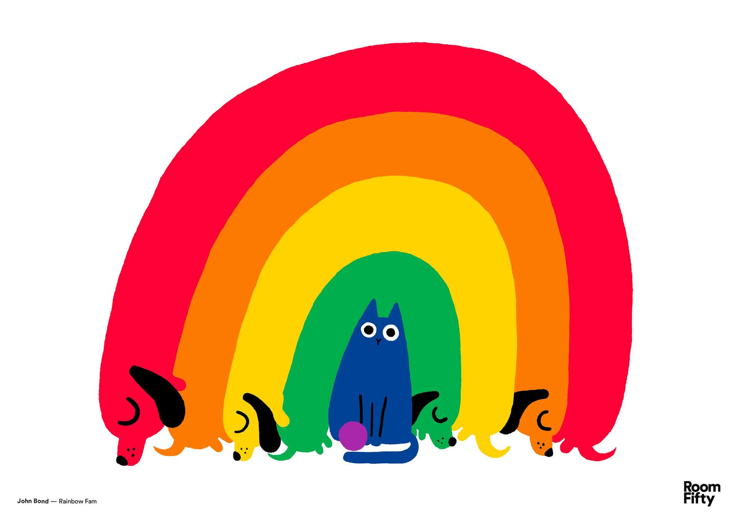 Captain Cyan Poster A2 (42x59.4cm) John Bond | Rainbow Fam | Poster