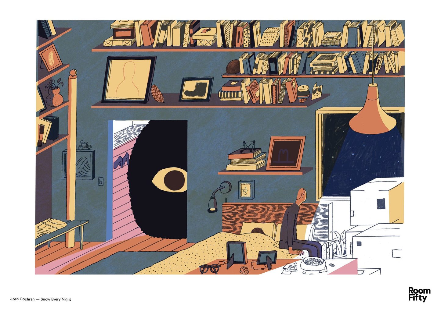 Captain Cyan Poster A2 (42x59.4cm) Josh Cochran | Snow Every Night | Poster