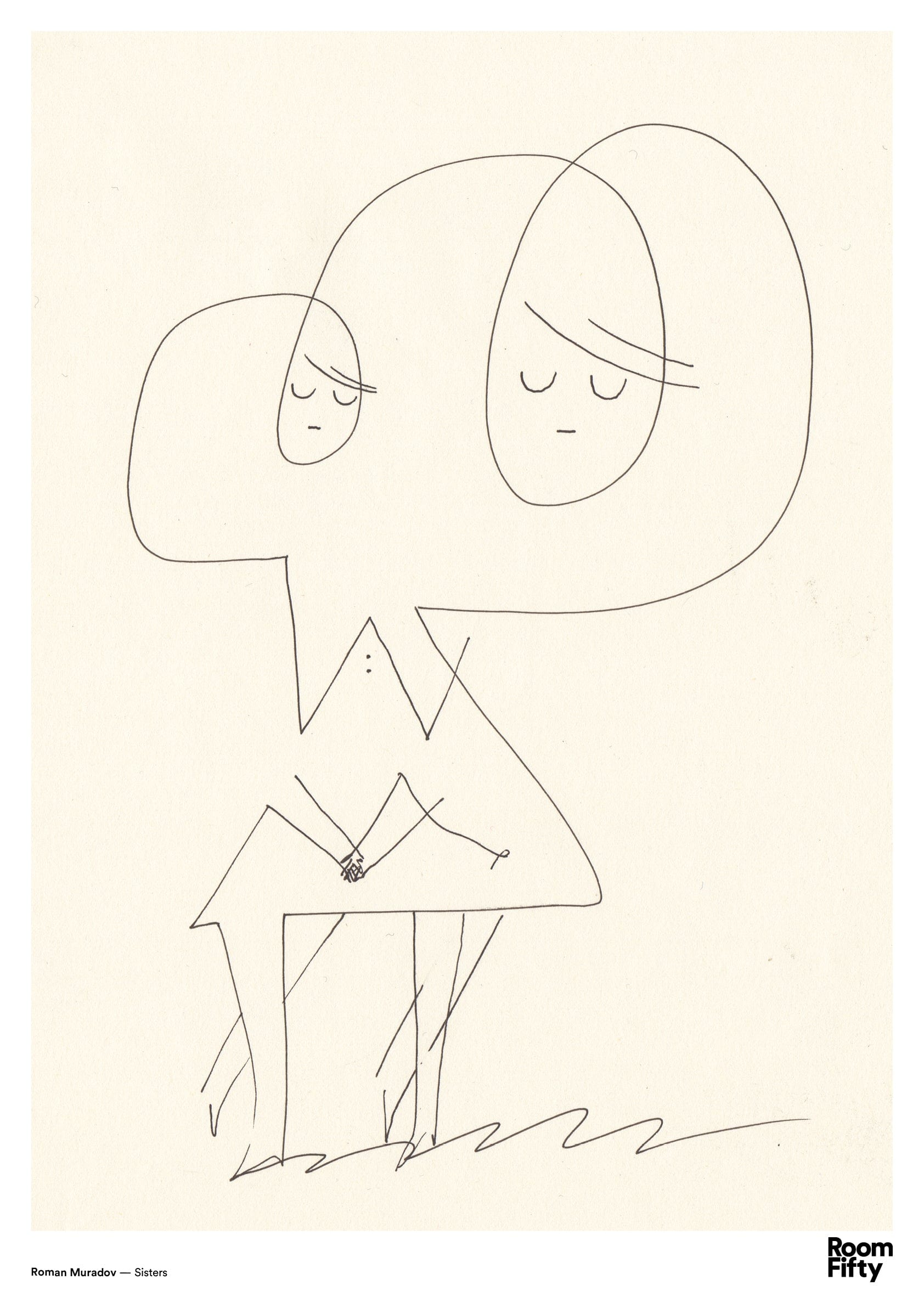 Captain Cyan Poster A2 (42x59.4cm) Roman Muradov | Sisters | Poster