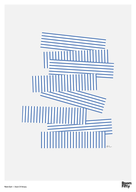 Captain Cyan Poster A2 (42x59.4cm) Ryan Carl | Stack of Stripes | Poster