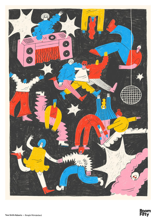 Captain Cyan Poster A2 (42x59.4cm) Tess Smith Roberts | Boogie Wonderland | Poster