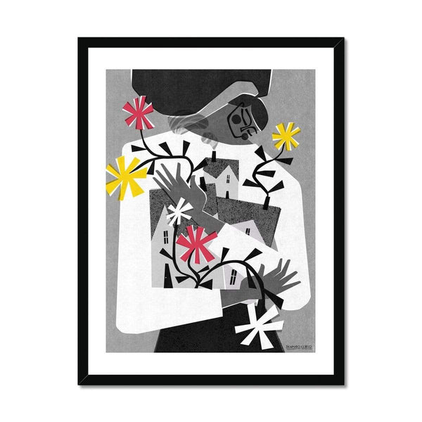 Prodigi Fine art 18"x24" / Black Frame Fernando Cobelo | Love your neighborhood Framed Print